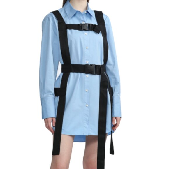 MONSE Strapped-In Shirt Dress Sz 6 - Picture 1 of 10